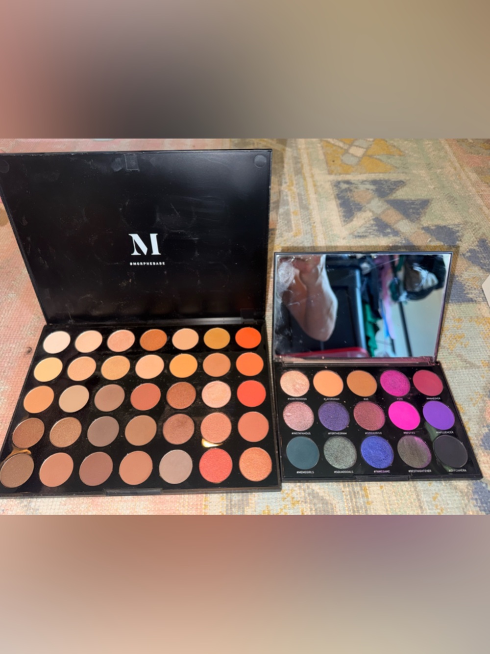 Morphe Eyeshadow Palettes in Neutrals, Browns, Oranges, Purples, Pinks